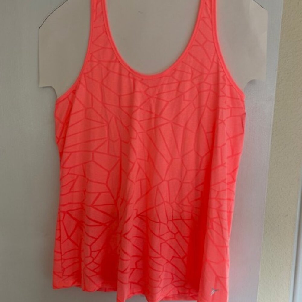 Old Navy Pink Geometric Print with Racerback, Tank Top